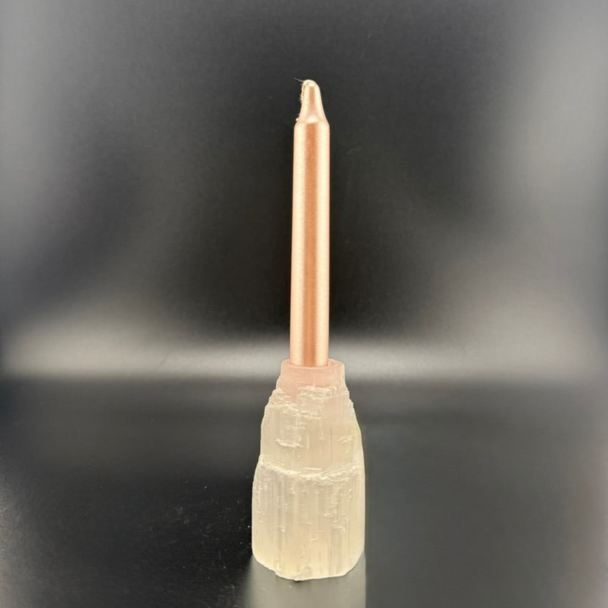 Rose Gold Metallic Ritual Candle-4''