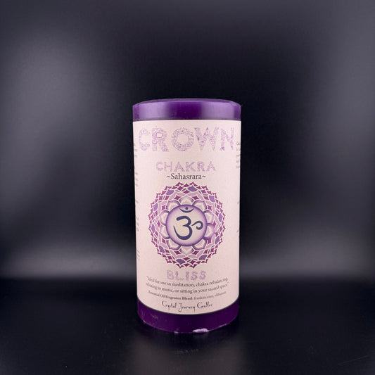 Vela Bliss Chakra Coronario de Crystal Journey Candles