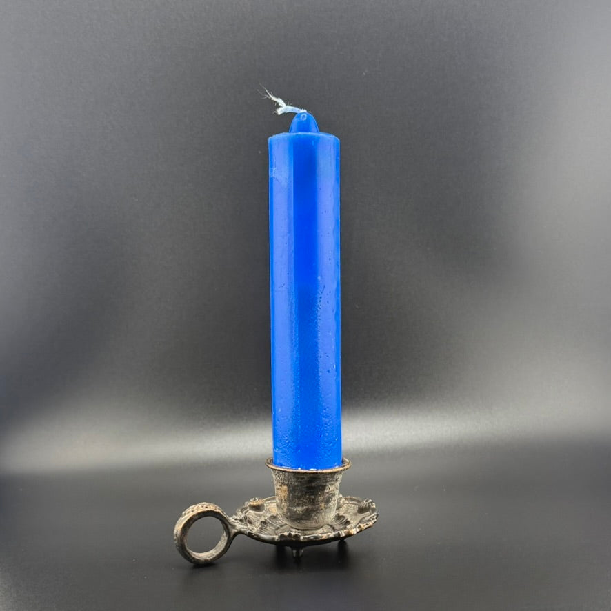 Blue Ritual Candle-6''