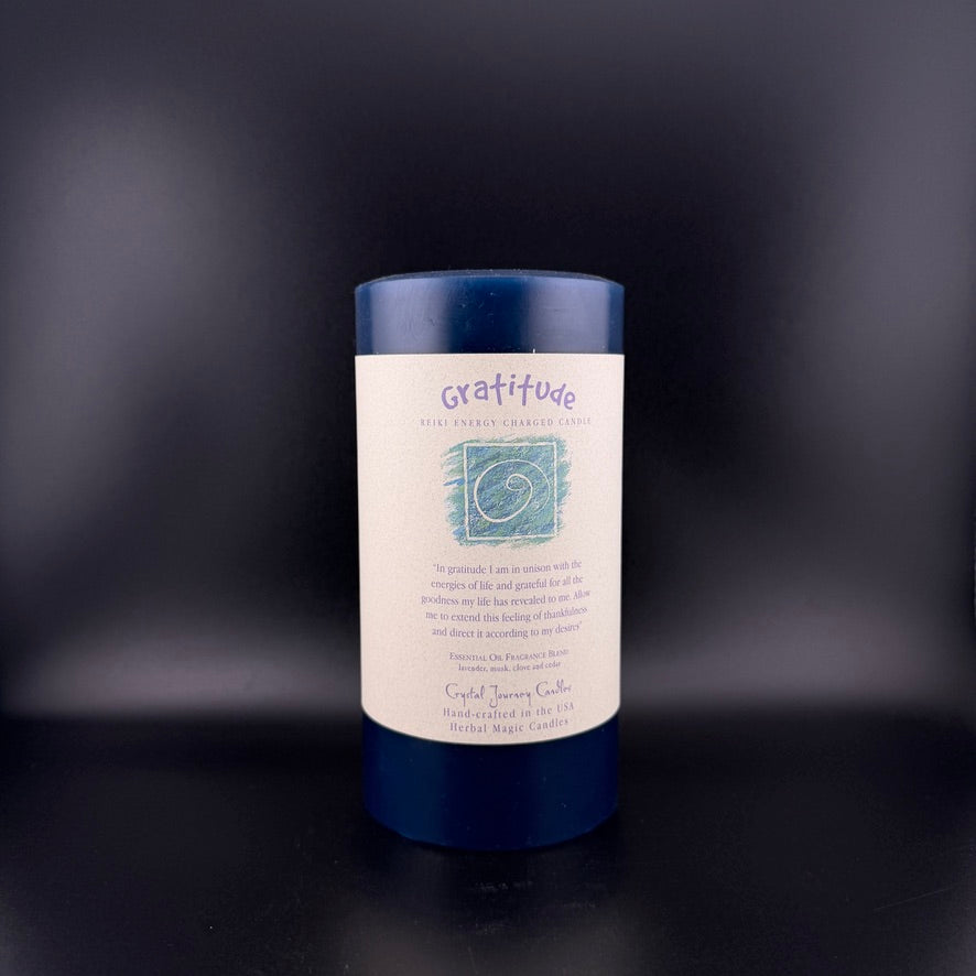 Crystal Journey Candles Gratitude Affirmation Candle