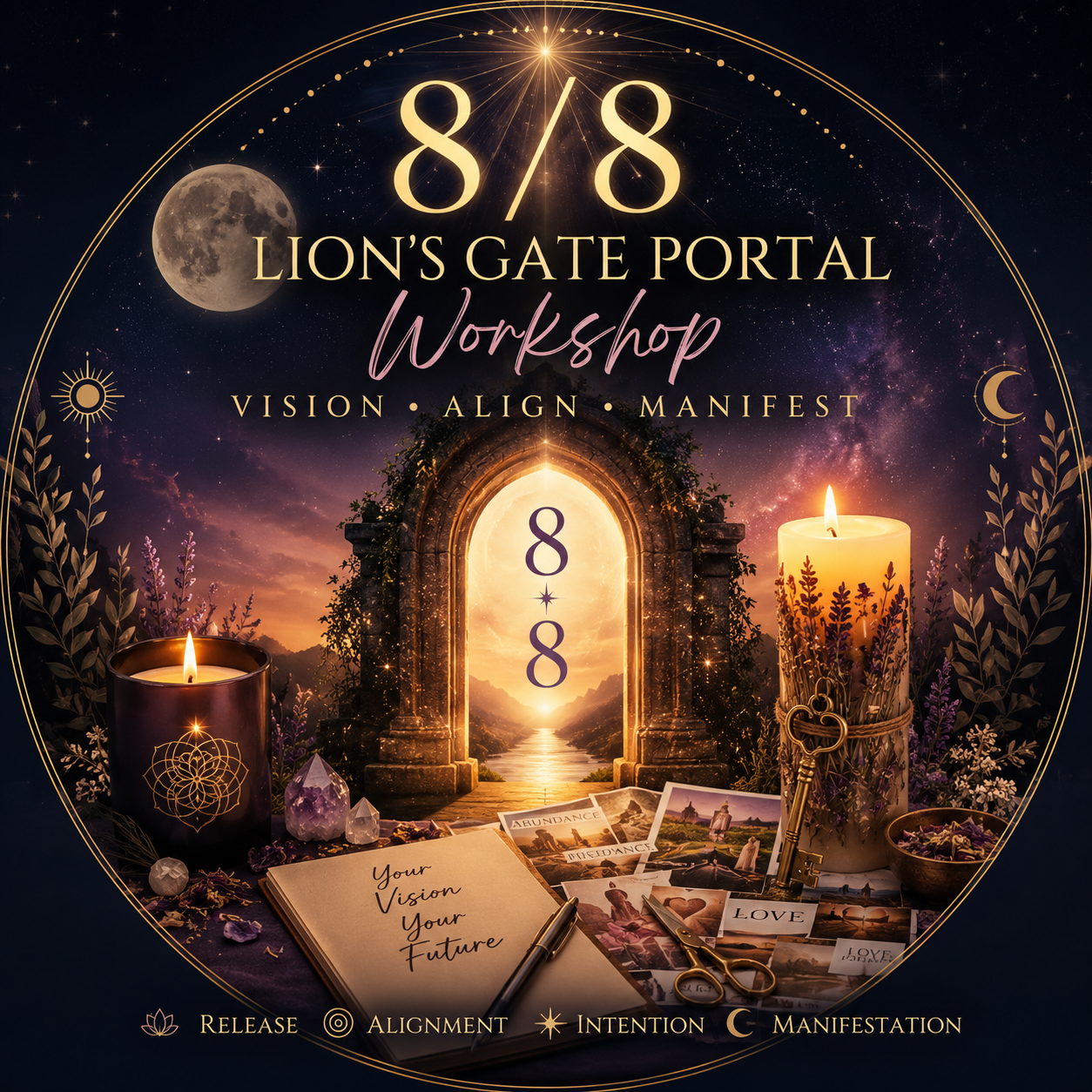 ♾️ 8/8 The Lion's Gate Portal: Vision • Align • Manifest
