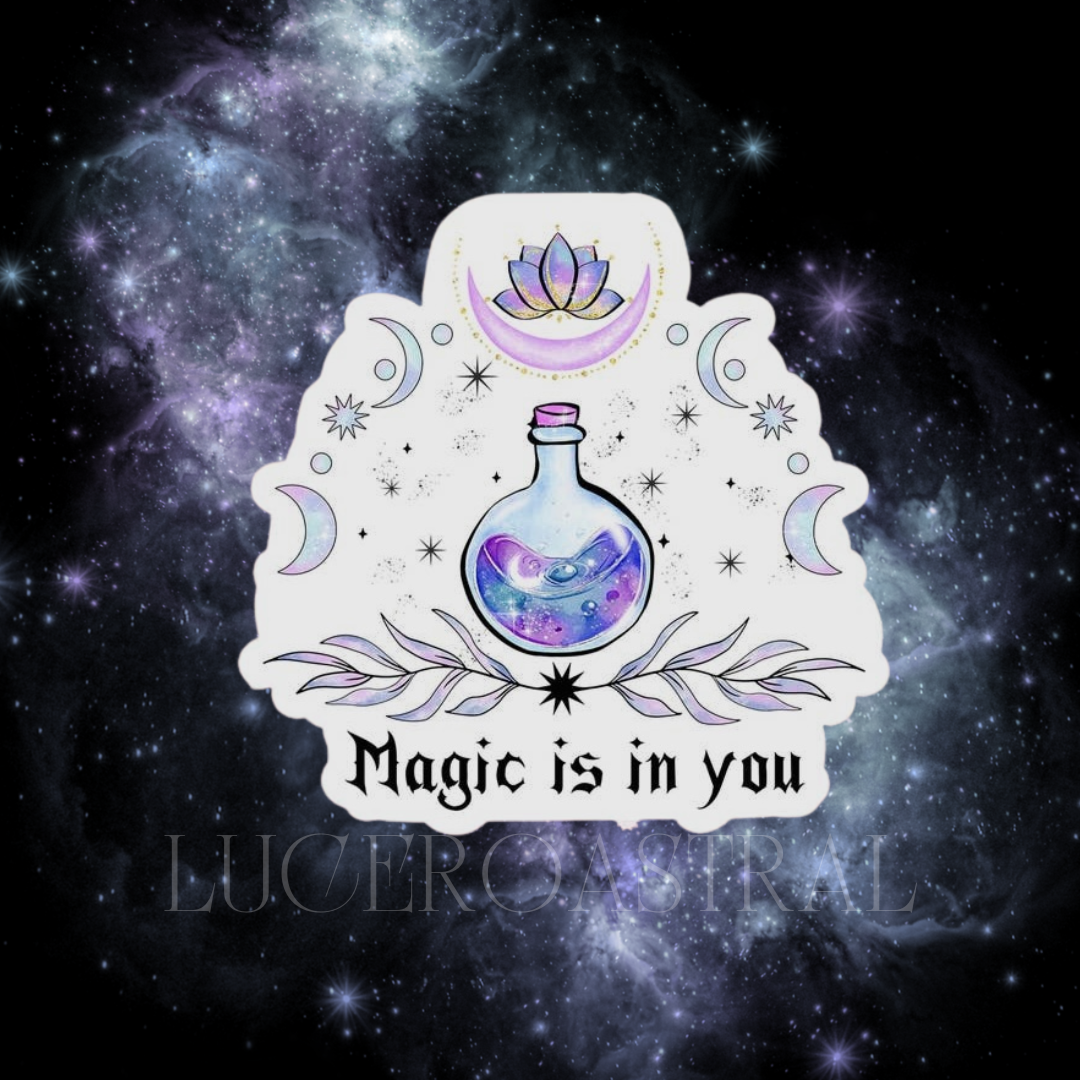 La magia está en ti pegatina