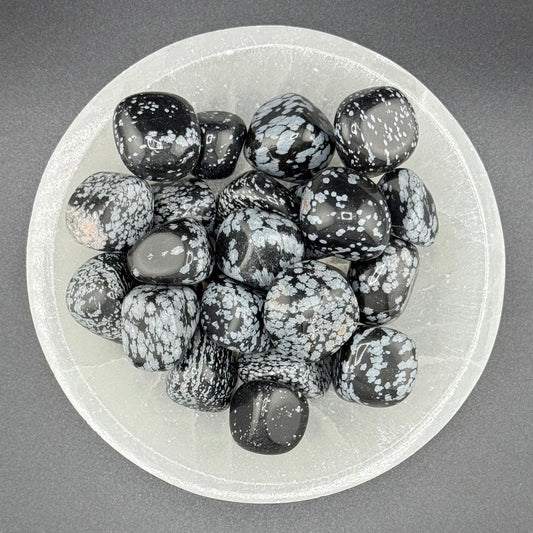 Snowflake Obsidian Tumbled Stone