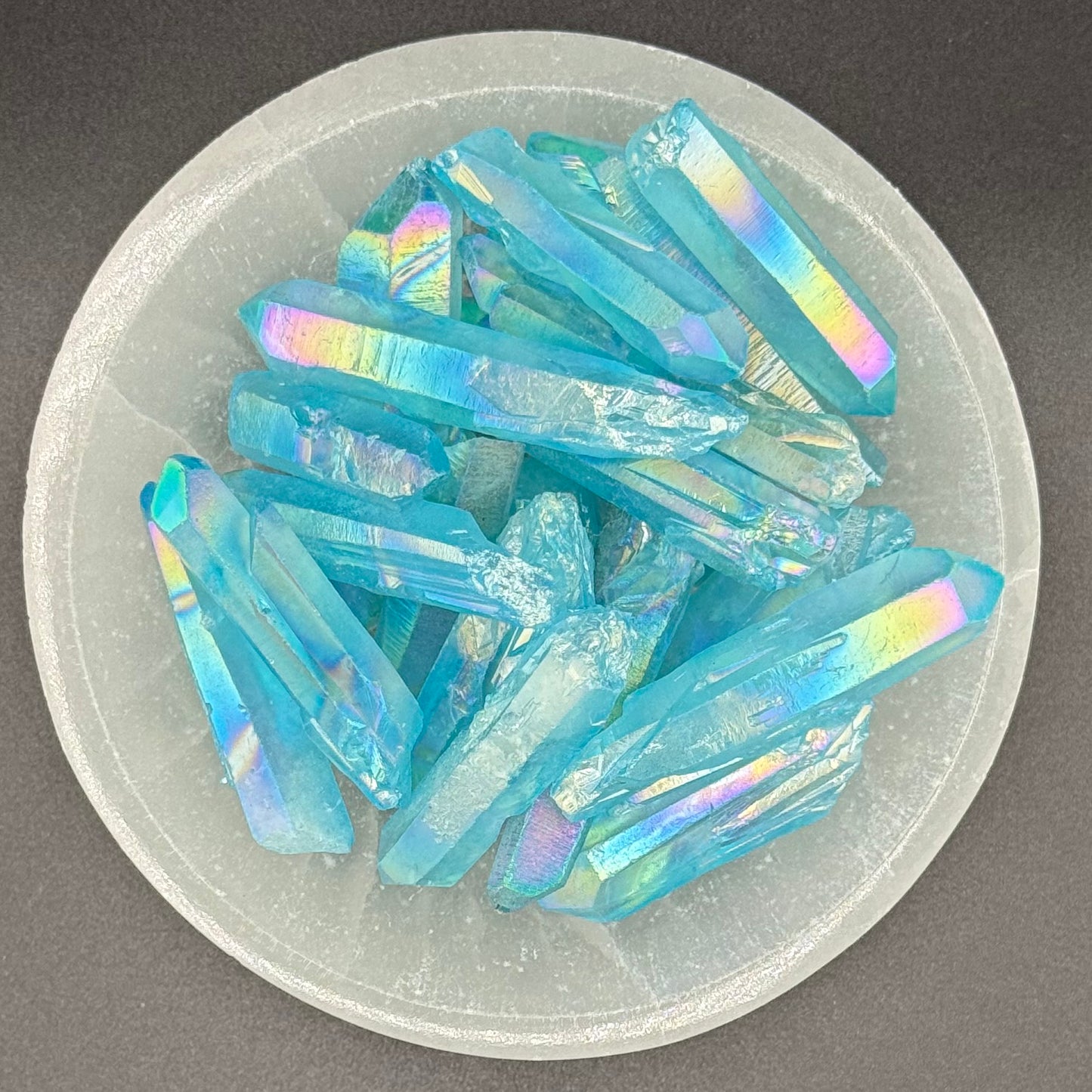 Aqua Aura Quartz Points