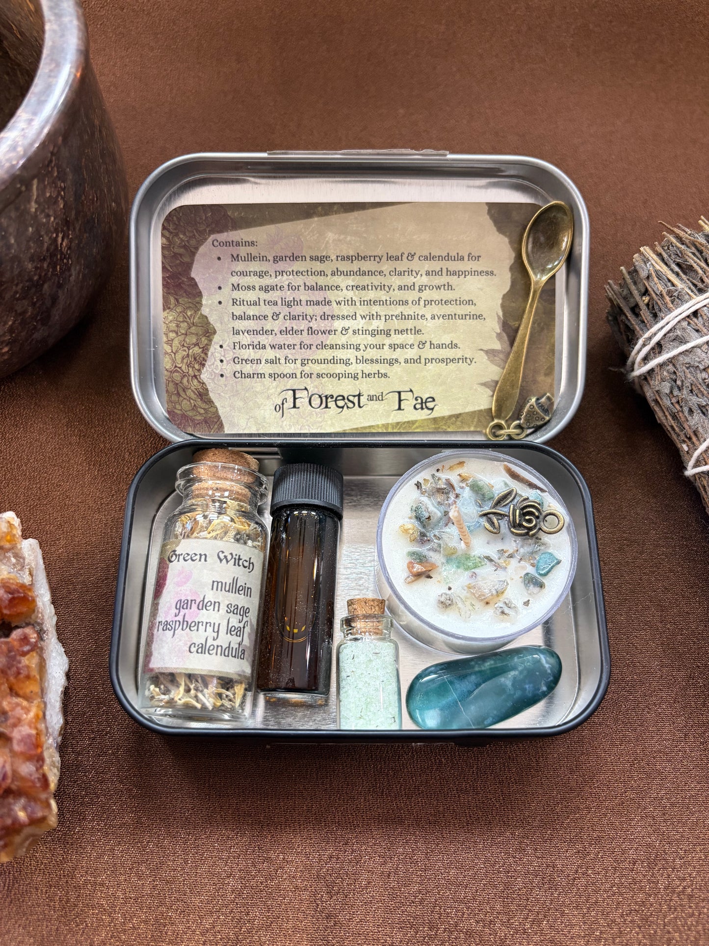 Green Witch Travel Altar Kit