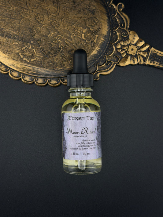 Cuentagotas de aceite ritual sagrado para rituales lunares