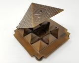 Solid Brass Egyption Pyramid Cone Burner