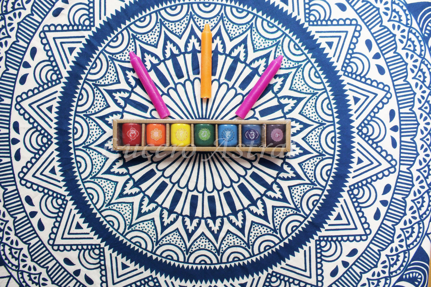 Portavela de campana de chakra