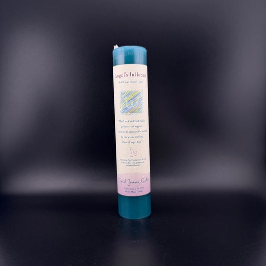 Vela de afirmación con influencia angelical Crystal Journey Candles