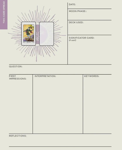 El diario del Tarot Weiser: incluye 1,920 pegatinas de Tarot