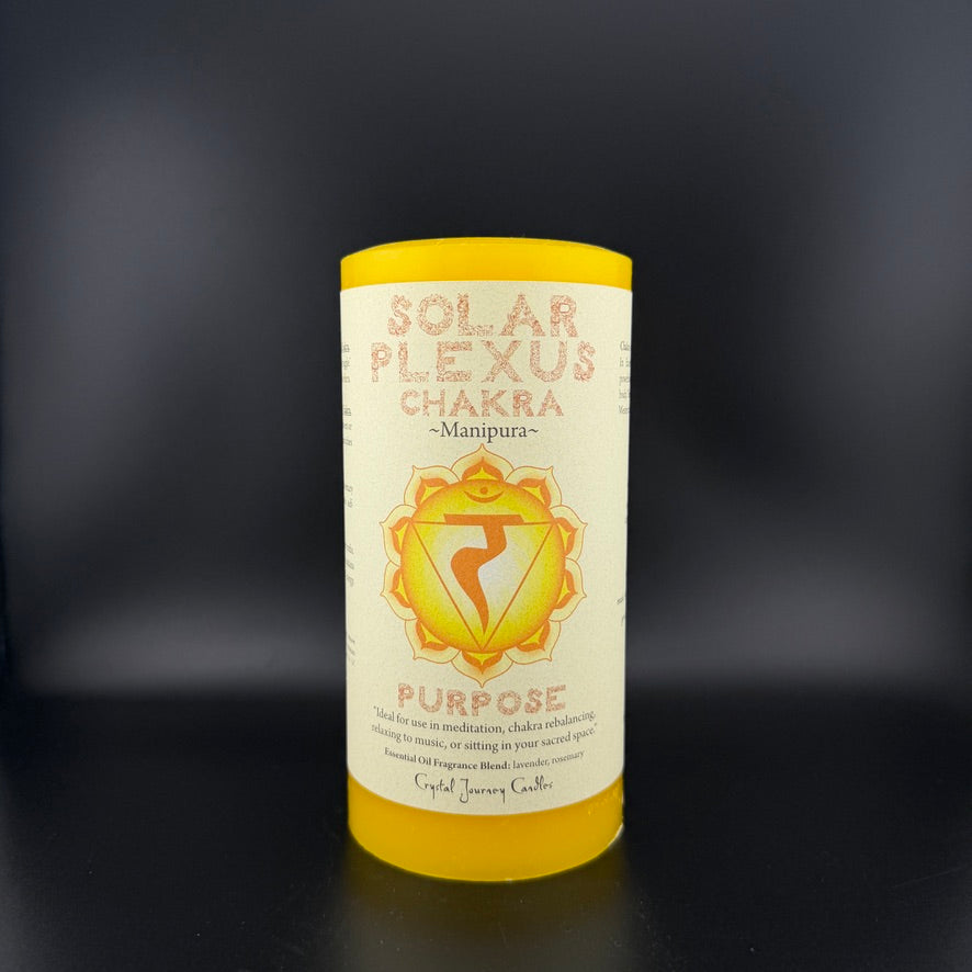 Crystal Journey Candles Solar Plexus Chakra Purpose Candle