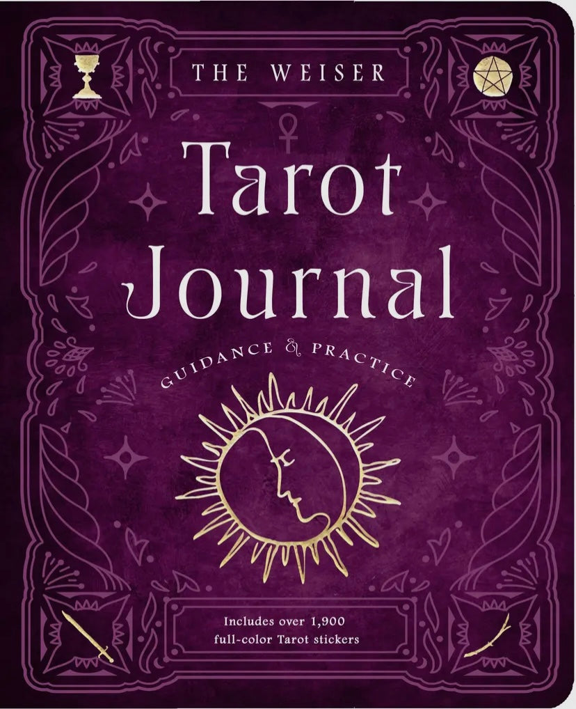 El diario del Tarot Weiser: incluye 1,920 pegatinas de Tarot