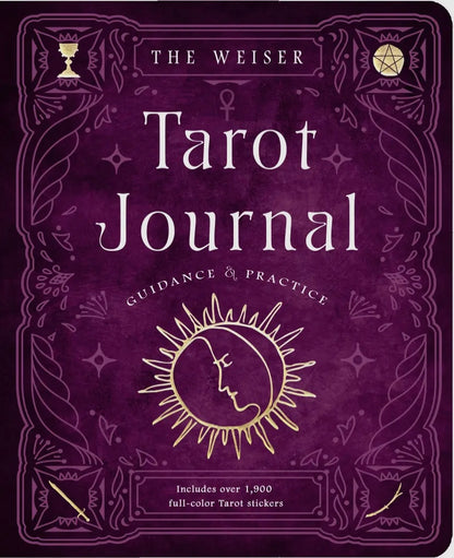El diario del Tarot Weiser: incluye 1,920 pegatinas de Tarot