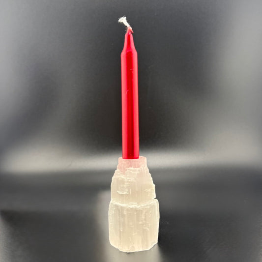 Vela Ritual Metálica Roja - 10 cm