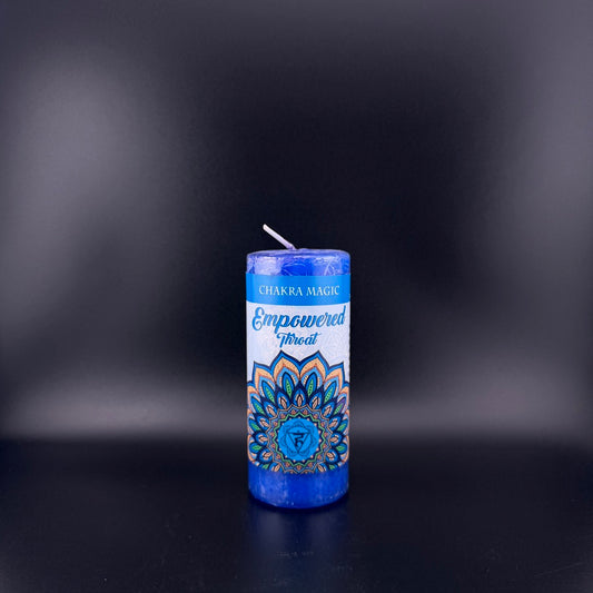 Vela de empoderamiento mágico Chakra de la garganta