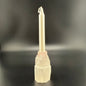 White Metallic Ritual Candle-4''