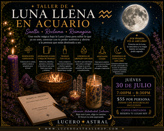 Ritual de Luna Llena en Acuario-TALLER EN ESPAÑOL