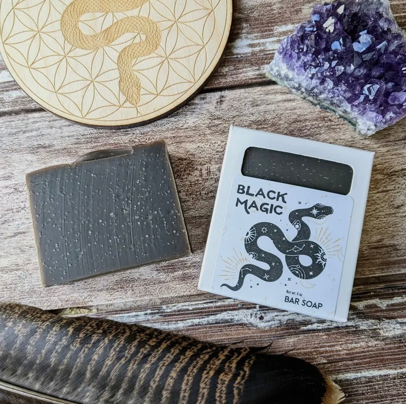 Jabón Black Magic | Jabón en Barra Vegano con Carbón Activado