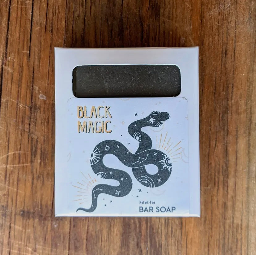 Jabón Black Magic | Jabón en Barra Vegano con Carbón Activado