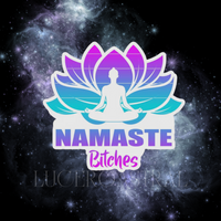 Yoga Namaste Bitches Sticker