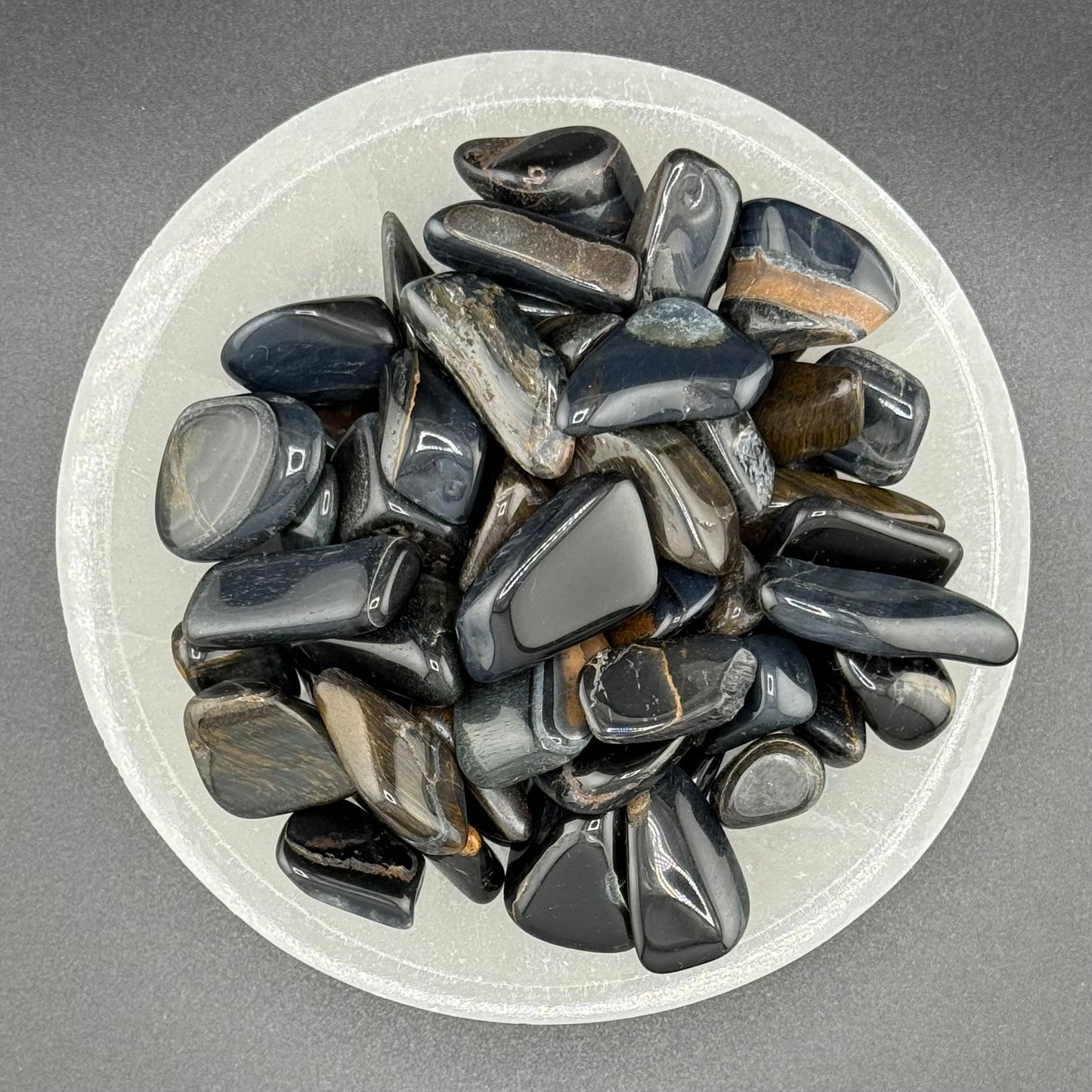 Blue Tiger’s Eye Tumbled Stone