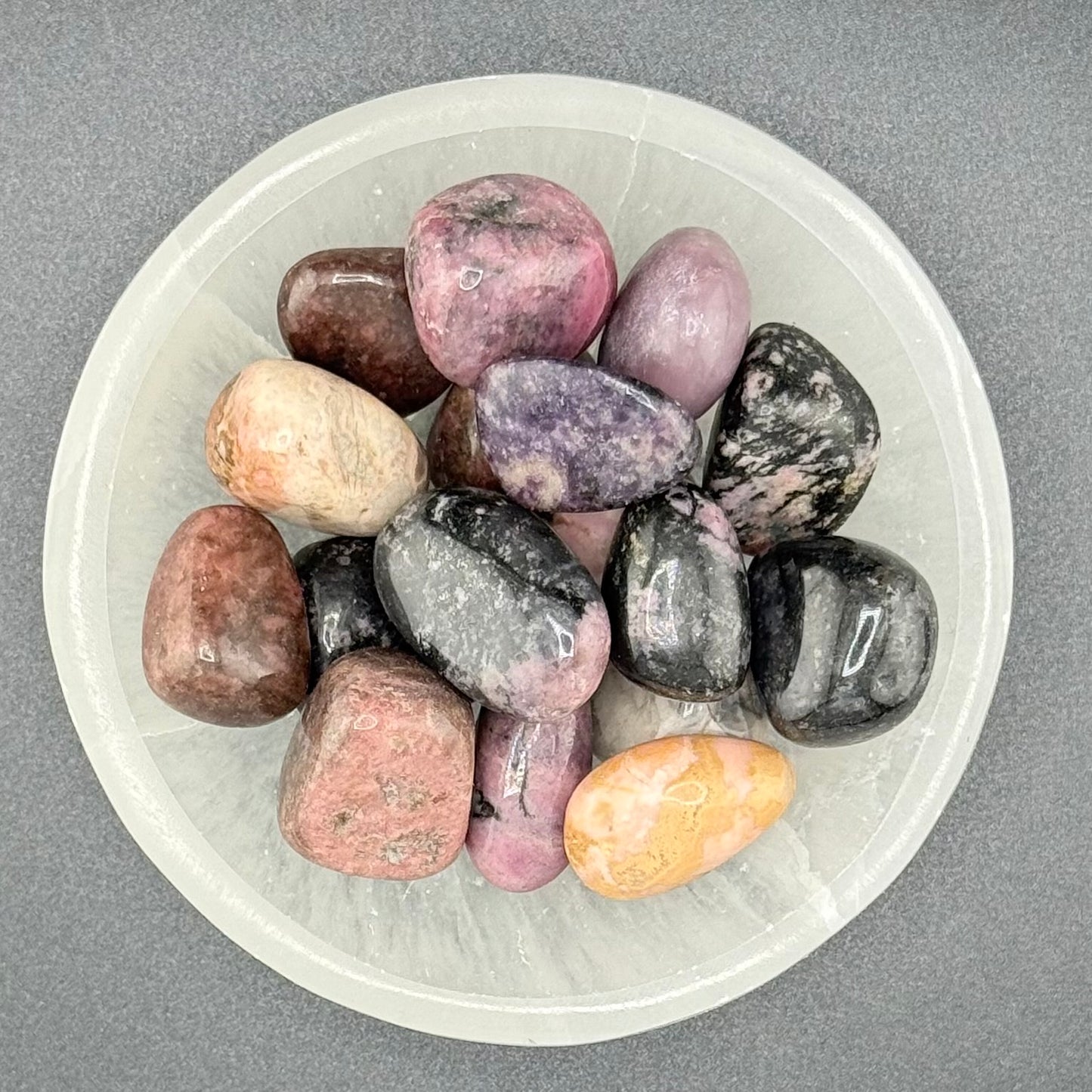 Mixed Rhodonite Tumbled Stones