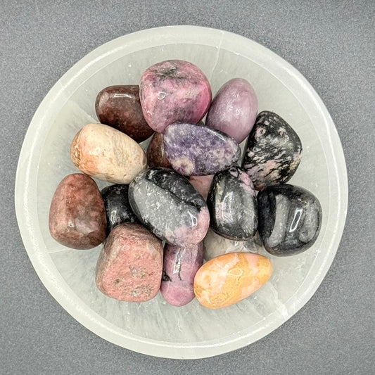 Mixed Rhodonite Tumbled Stones