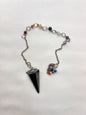 Shungite Hexagonal Chakra Pendulum