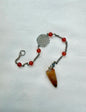 Carnelian Flower of Life Pendulum