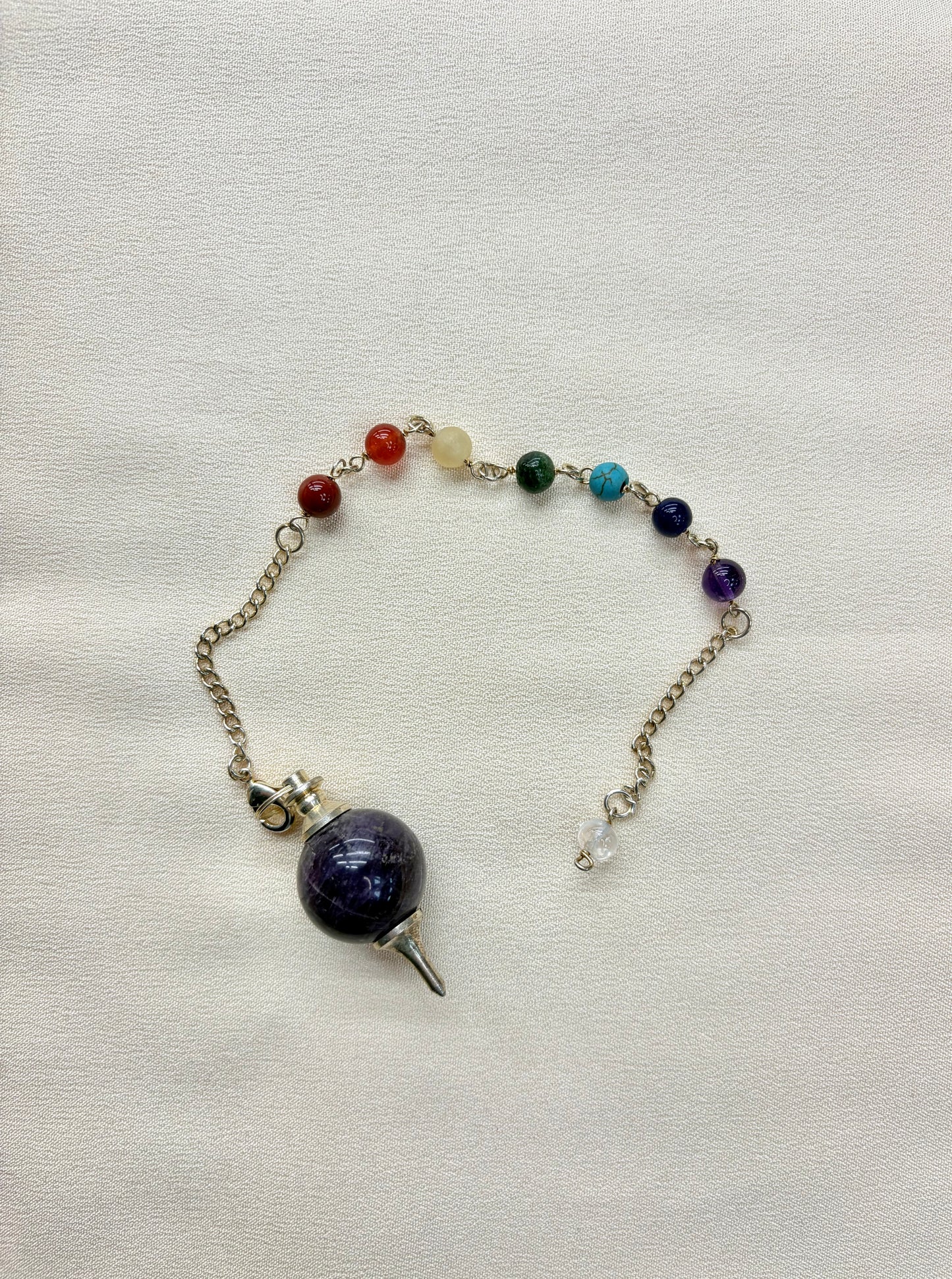 Amethyst Sephoroton w/ Chakra Pendulum