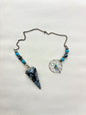 Snowflake Obsidian Hexagonal Pendulum- Dream Catcher Pendulum