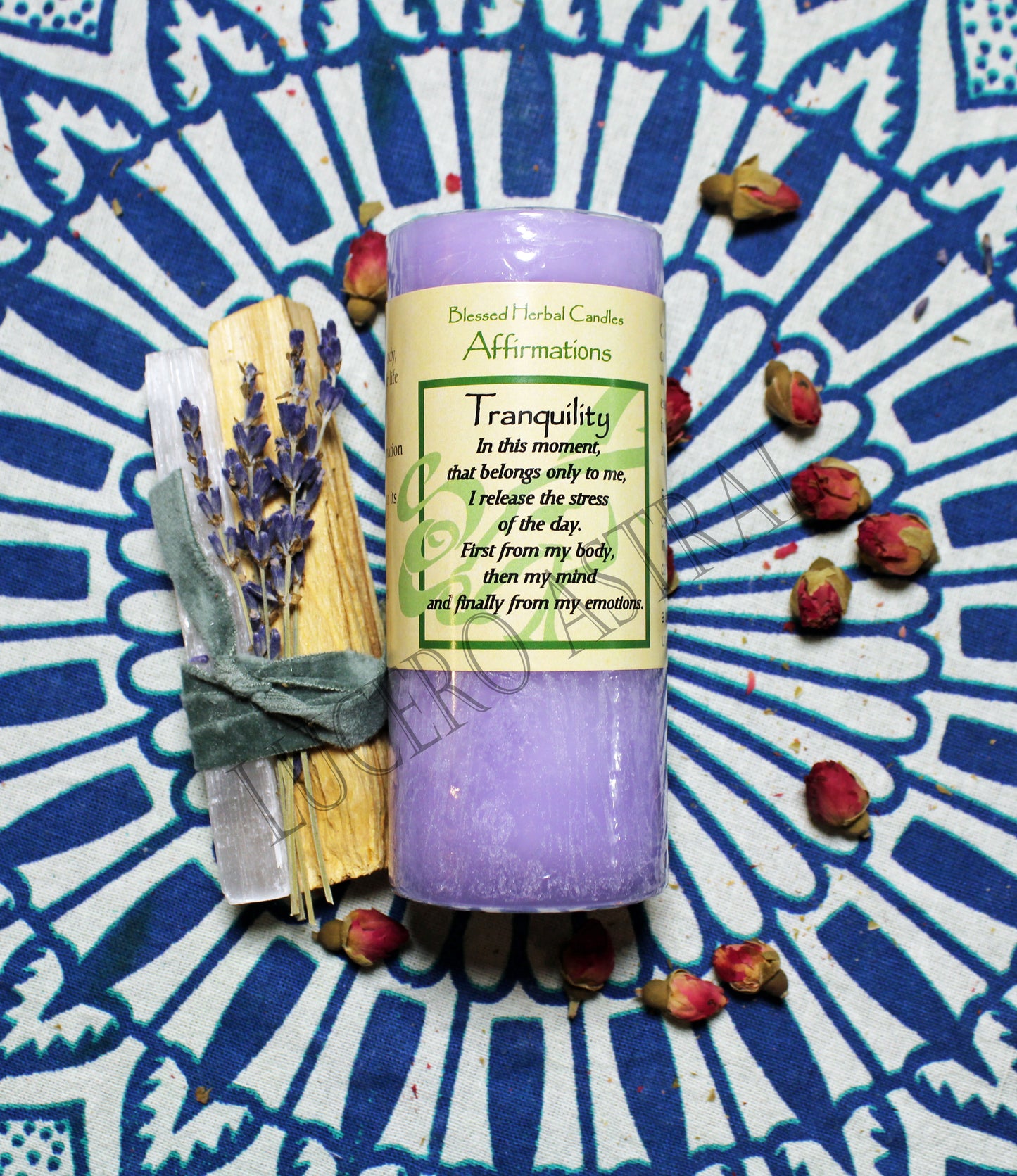 Velas de Hierbas para Afirmación de 4''