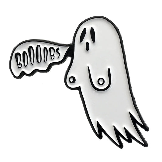 Ectogasm “Boooobs” Ghost Enamel Pin