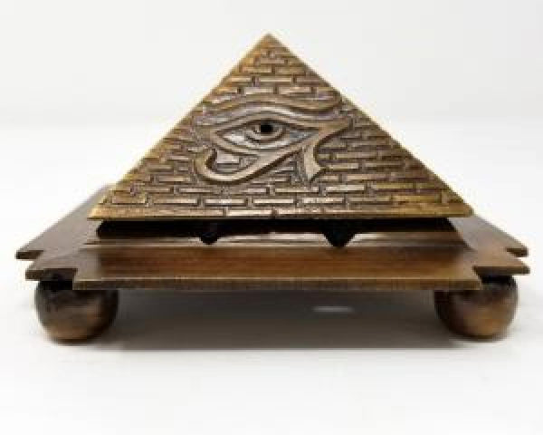 Solid Brass Egyption Pyramid Cone Burner