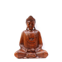Meditating Buddha-Hand Carved