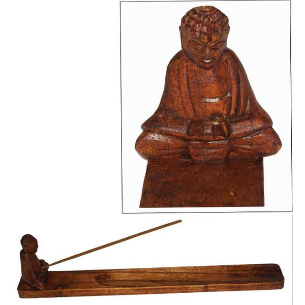 Wooden Buddha Incense Holder