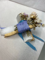 Selenite Crystal Bars, Flowers & Palo Santo