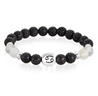Pulsera de piedra de lava del Zodiaco/Aromaterapia