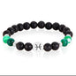 Pulsera de piedra de lava del Zodiaco/Aromaterapia