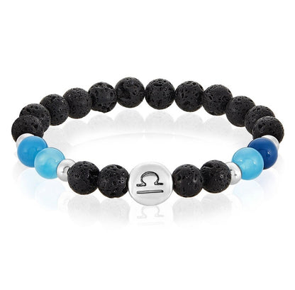 Pulsera de piedra de lava del Zodiaco/Aromaterapia
