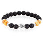 Pulsera de piedra de lava del Zodiaco/Aromaterapia