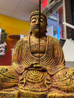 Chakra Meditating Buddha Incense Holder- Volcanic Statue