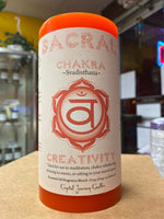 Sacral Chakra Candle- Crystal Journey