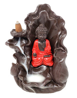 Sitting Buddha Polyresin BACK FLOW Incense Cone Burner