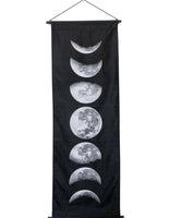 Moon Phase Cotton Hand Printed Banner