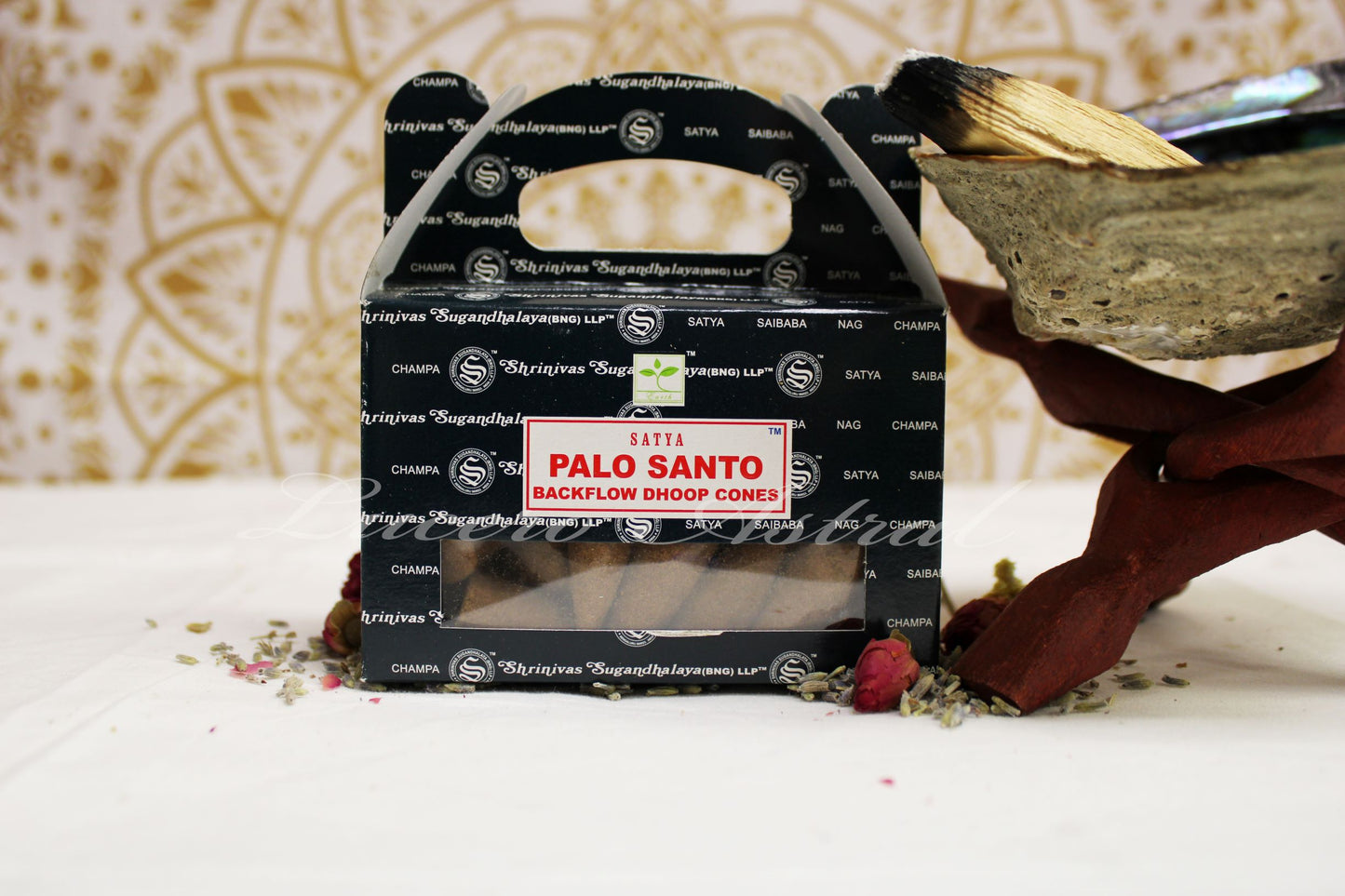 Conos de incienso de reflujo Palo Santo Satya