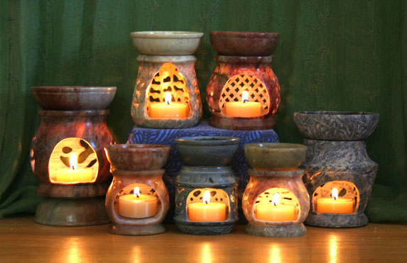 Lámparas de Aroma de Piedra Jabón