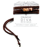 Stone Brown Leather Wrap-3mm